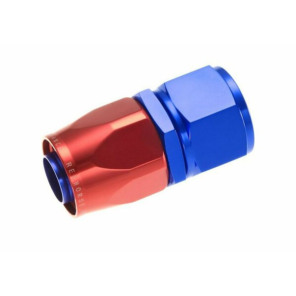 Redhorse HOSE ENDS 16 AN Hose 16 AN Outlet Straight Anodized Red Blue Aluminum Single 1000-16-1